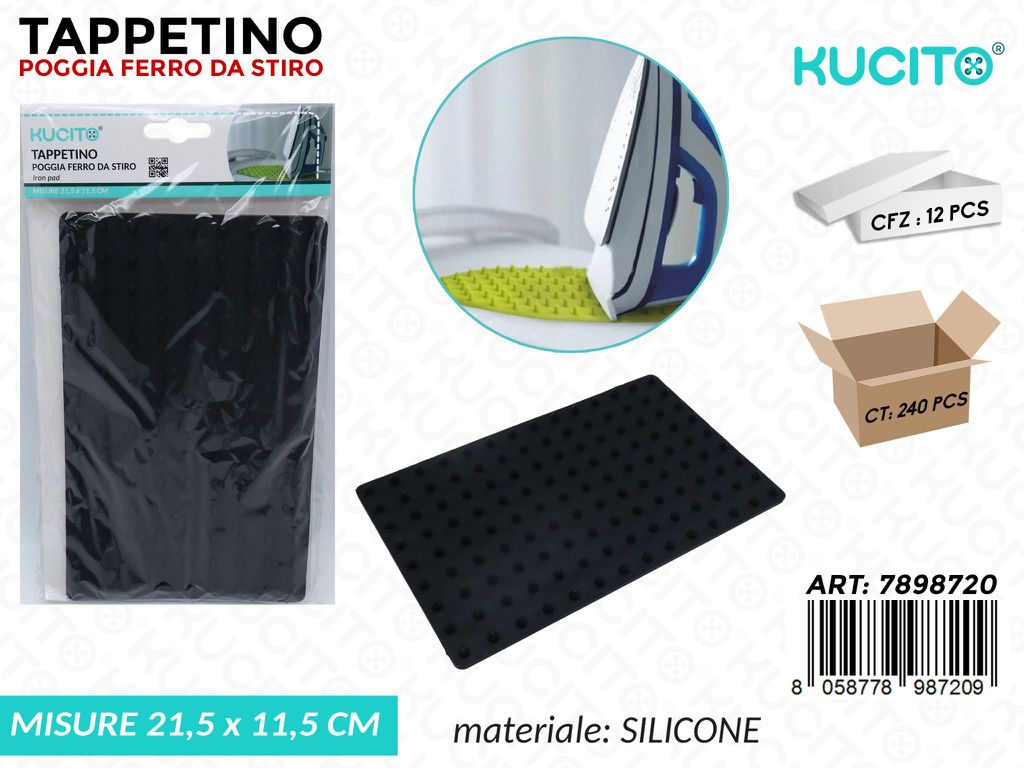 Kucito Tappetino Ferro da Stiro Silic. 21.5*11.5CM