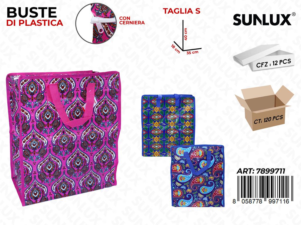 Sunlux Buste Plastica c/ Cerniera 35*40*15CM