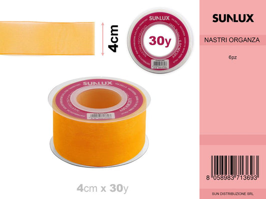 Nastro Organza Arancio C. 4CM*30Y