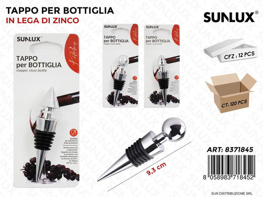 Tappo per Bottiglia in Lega di Zinco Ass. 9.3CM