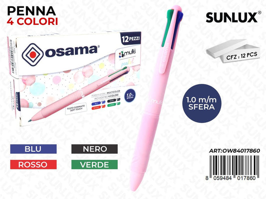 Penna Sfera 4MULTI Color Baby Pink Pastel
