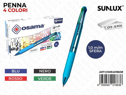 Penna Sfera 4MULTI Color Sky Chrome