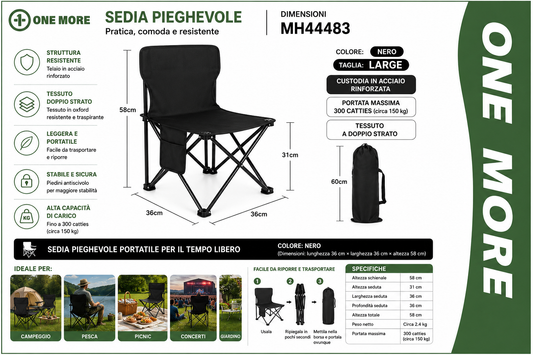 SEDIA PIEGHEVOLE