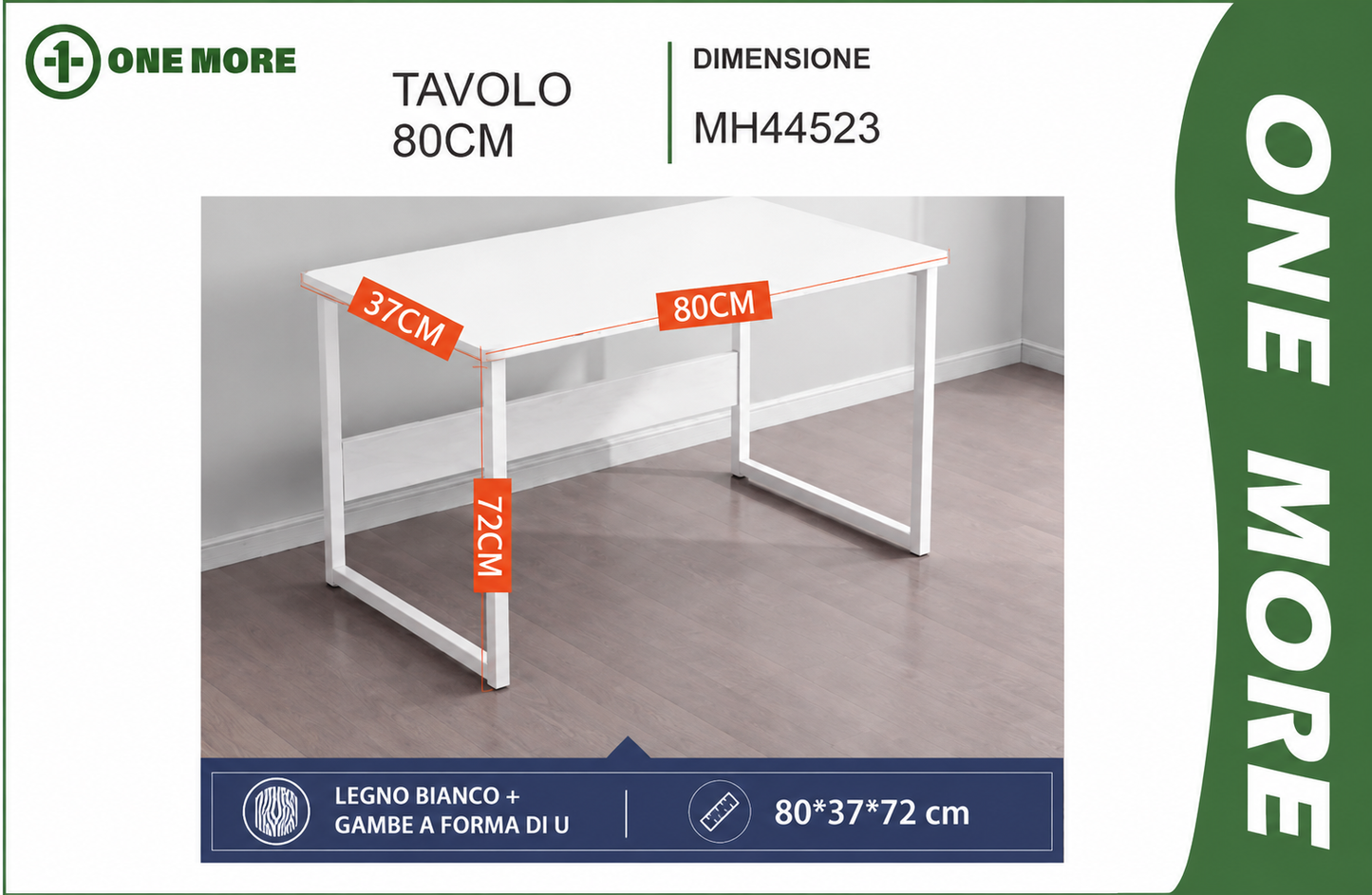 TAVOLO 80*37*72CM