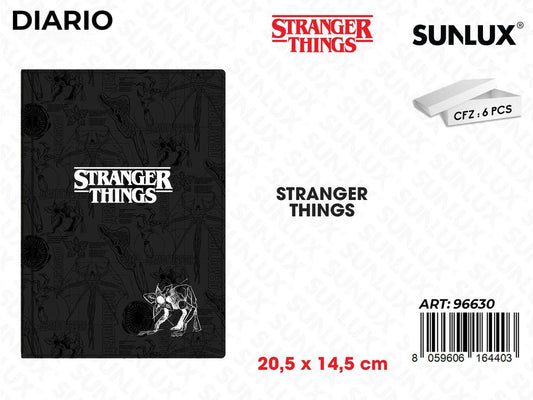 DIARIO  STRANGER THINGS 20.5*14.5CM /PZ DA 6**
