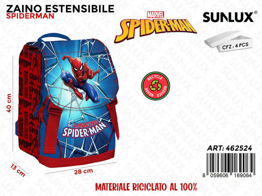 ZAINO ESTENSIBILE SPIDERMAN 28*40CM