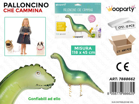 Palloncino Che Cammina Dinosauro 118*45CM