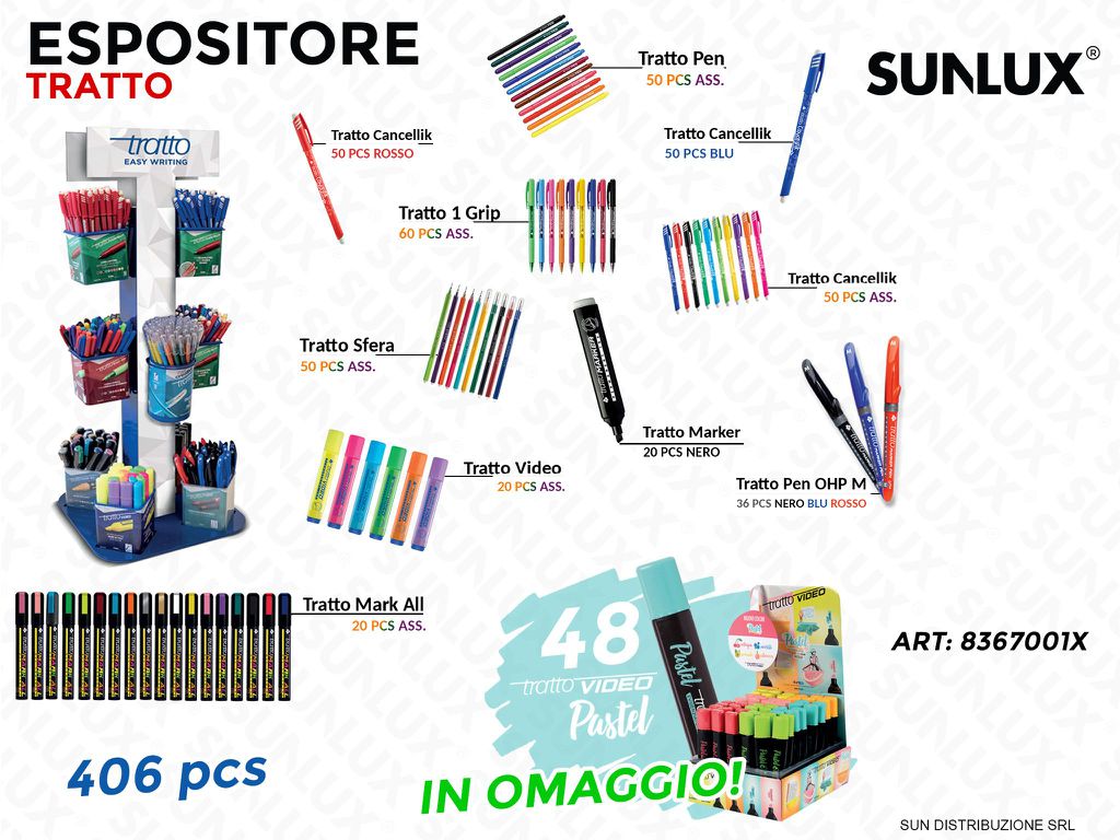 Esp.tratto Easy Writing ASS.406 Pcs c/ Omaggio