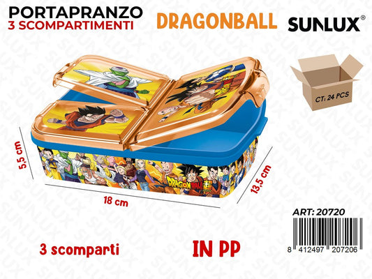 Portapranzo 3 Scomp. Dragonball 18*13.5*5.5CM