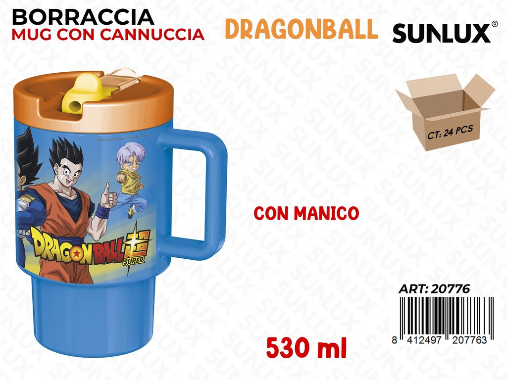 Borraccia Mug c/Cannuccia Dragonball 530ML