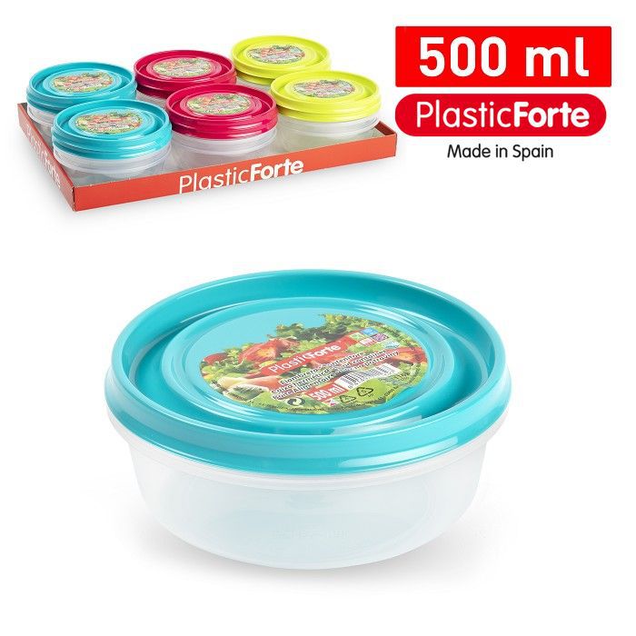 Contenitore Tondo 500 ml. 13,5 x 13,5 x 5,5
