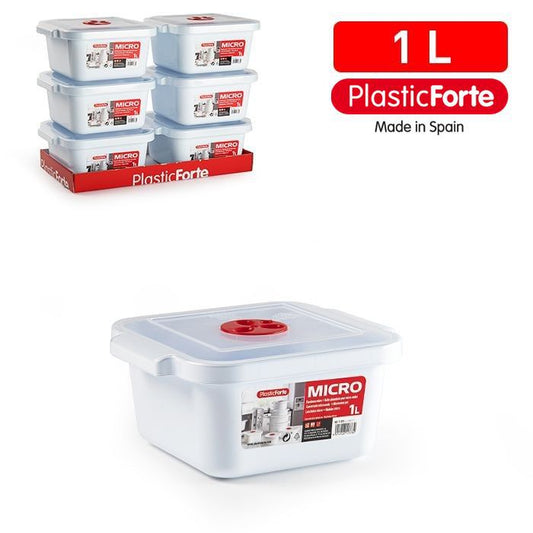 Casseruola microonde 1 L quadrata