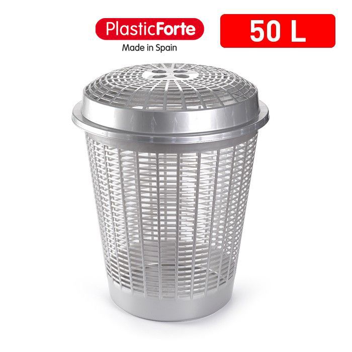 Portabiancheria Tonda ARGENTO