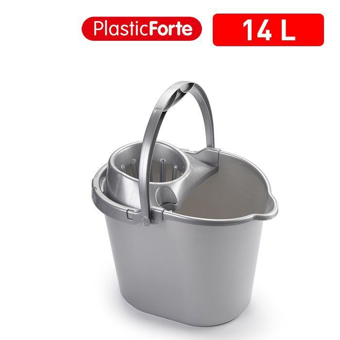 Secchio strizza mop ARGENTO