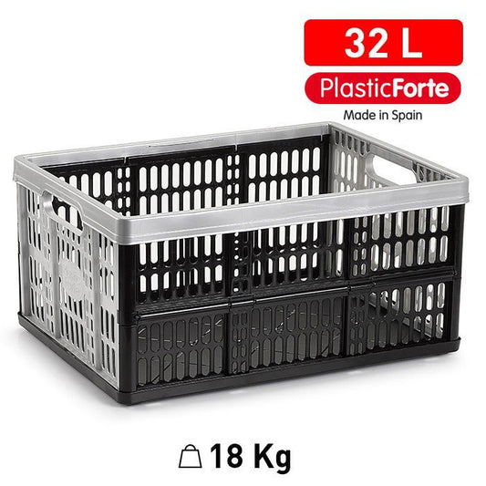 Scatola pieghevole 32L 48×35 cm Argento