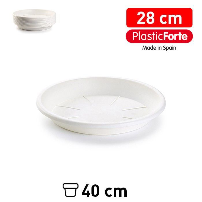 Sottovaso 28 cm BIANCO