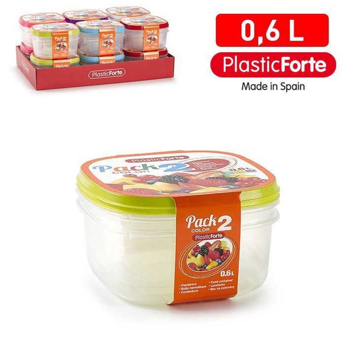Pack 2 contenitori 0,6 L