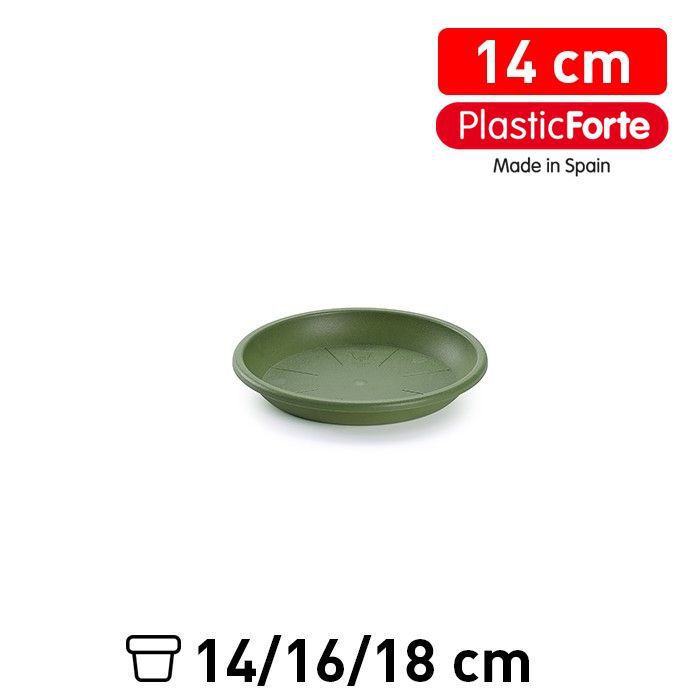 Sottovaso 14 cm VERDE JAR