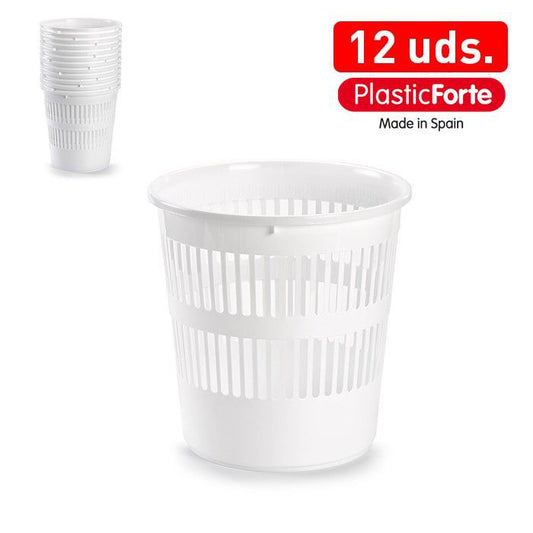 Pattumiera tonda BIANCO