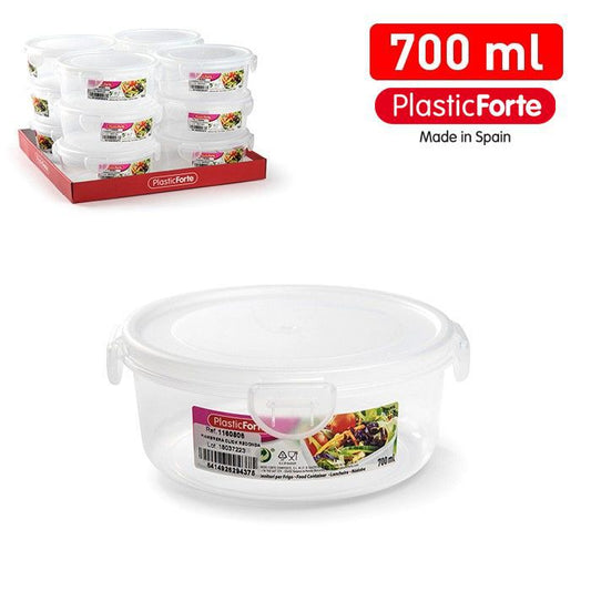 Contenitore CLICK tondo 700 ml TRASPARENTE
