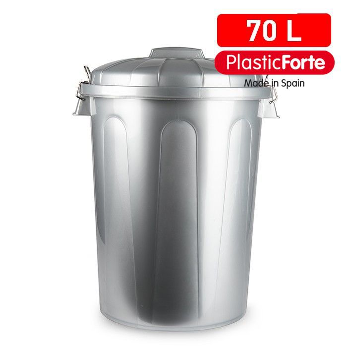 Bidone 70 L ARGENTO