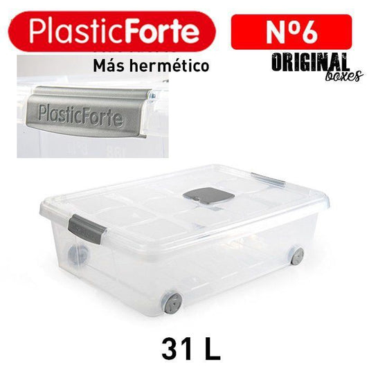 Scatola multiuso No 6 31L ARGENTO