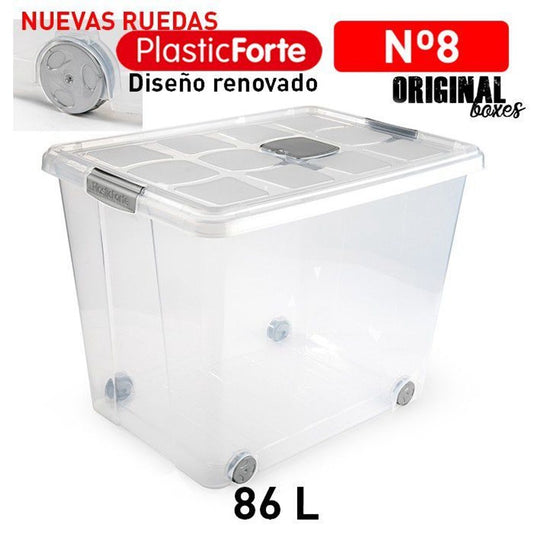 Scatola multiuso No 8 86 L ARGENTO