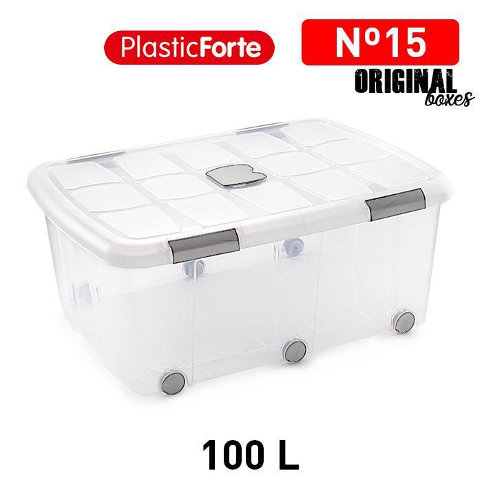 Scatola multiuso No 15 100 L ARGENTO