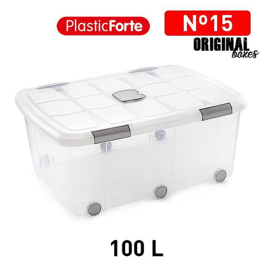 Scatola multiuso No 15 100 L ARGENTO