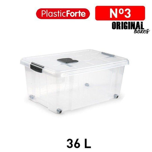 Scatola multiuso No 3 36 L ARGENTO
