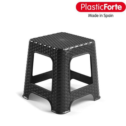 Sgabello Rattan piccolo NERO