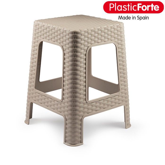 Sgabello Rattan grande Marrone Rattan