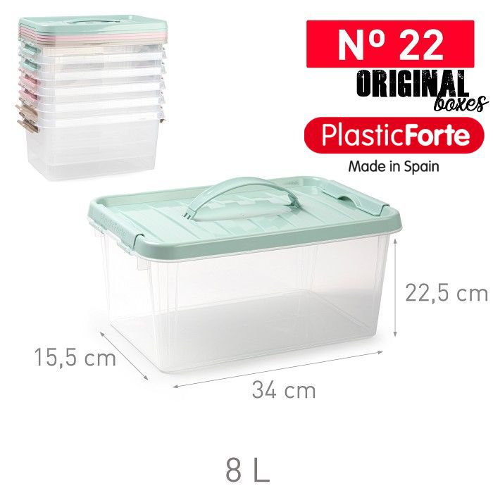 Scatola 8 L con coperchio e maniglia SURT VRM