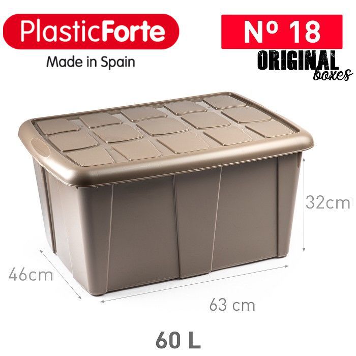 Scatola multiuso No 18 60 L TAUPE