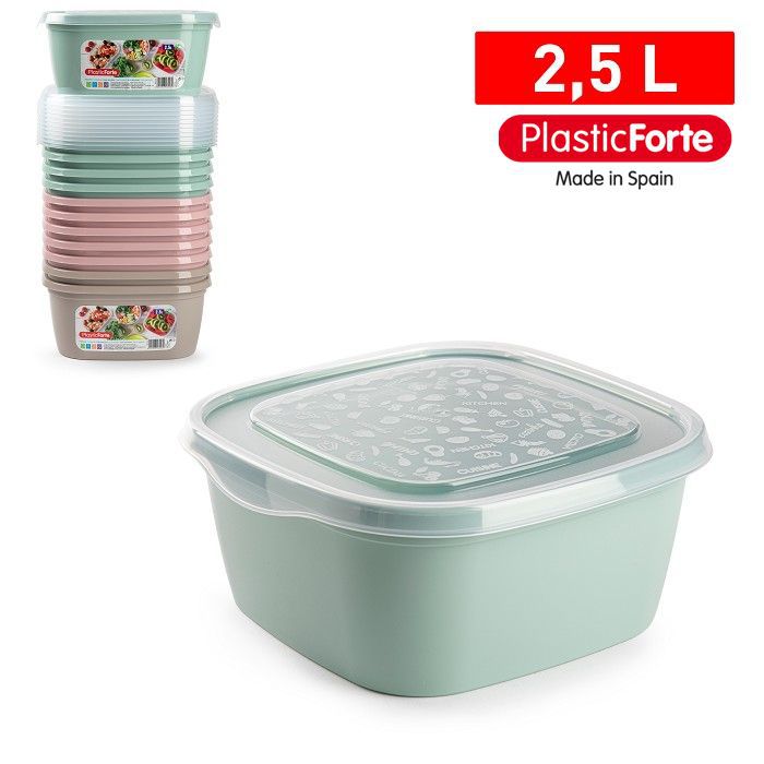 Contenitore BASIC quadrato 2,5 L SURT VRM COMBI