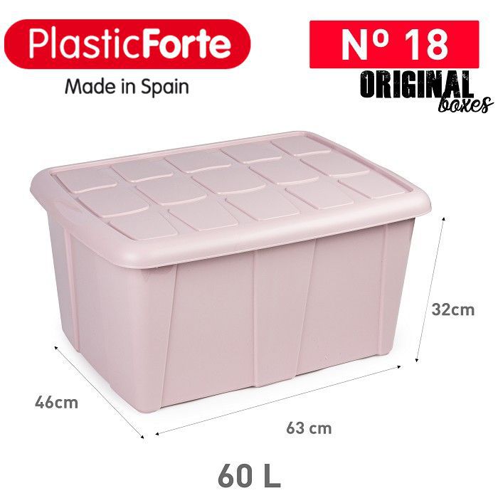 Scatola multiuso No 18 60 L ROSA PALO