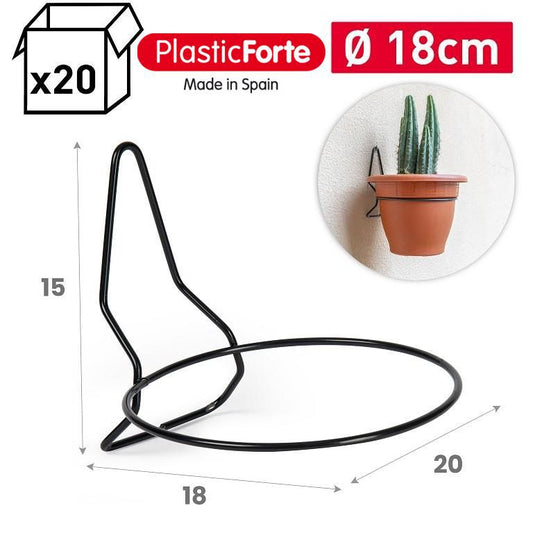 Portavaso a parete per piante ad anello 18 cm