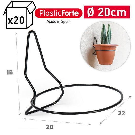 Portavaso a parete per piante ad anello 20 cm