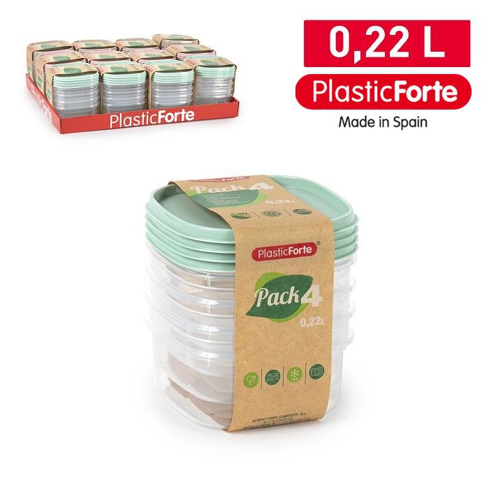 Pack 4 contenitori 0,22 L SURT VRM
