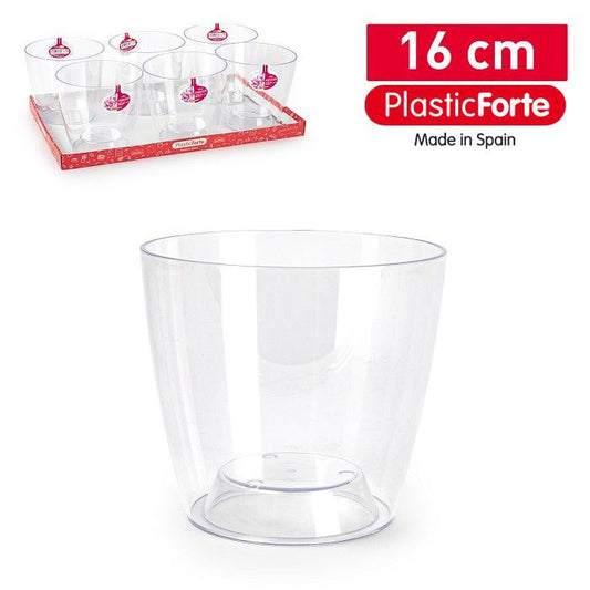 Vaso Myconos 16 cm TRASPARENTE
