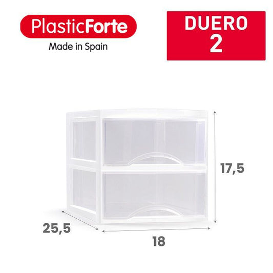 Cassettiera DUERO 2 cassetti BIANCO