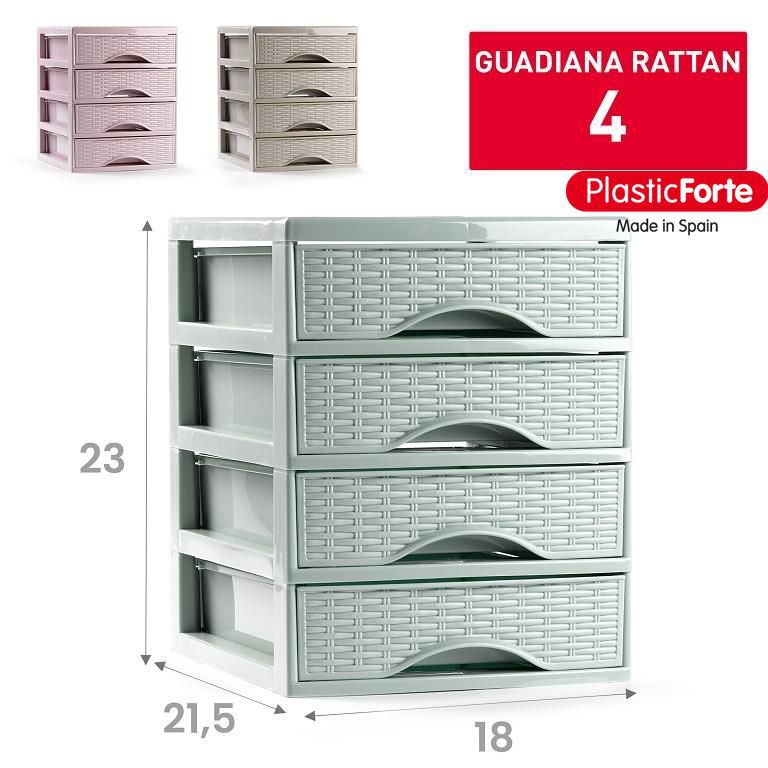 Cassettiera GUADIANA RATTAN 4 cassetti SURTIDO VRM ALL