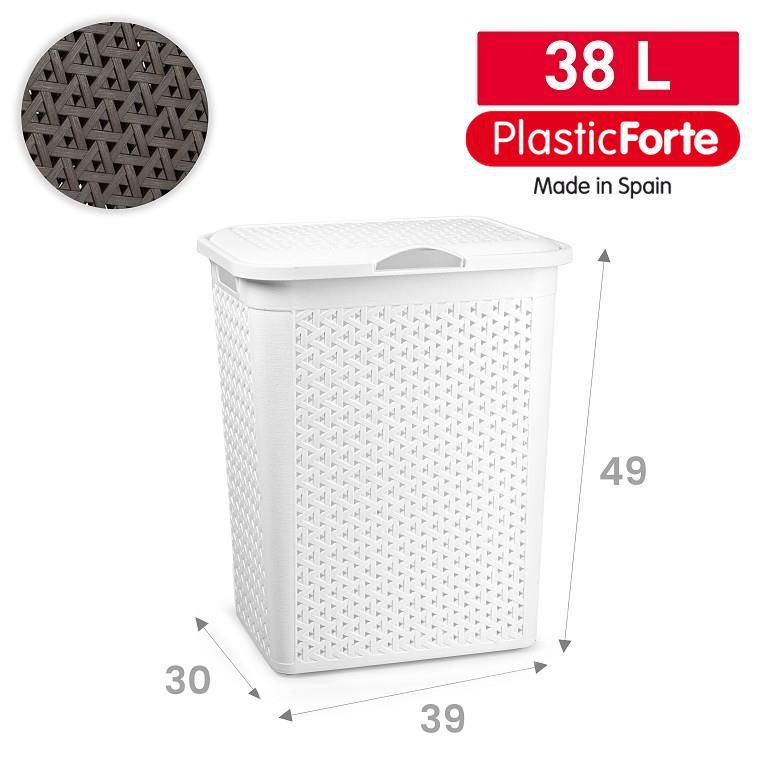 Portabiancheria Nature 38 L BIANCO