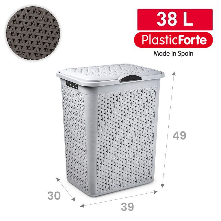 Portabiancheria Nature 38 L GRIS CLARO F18
