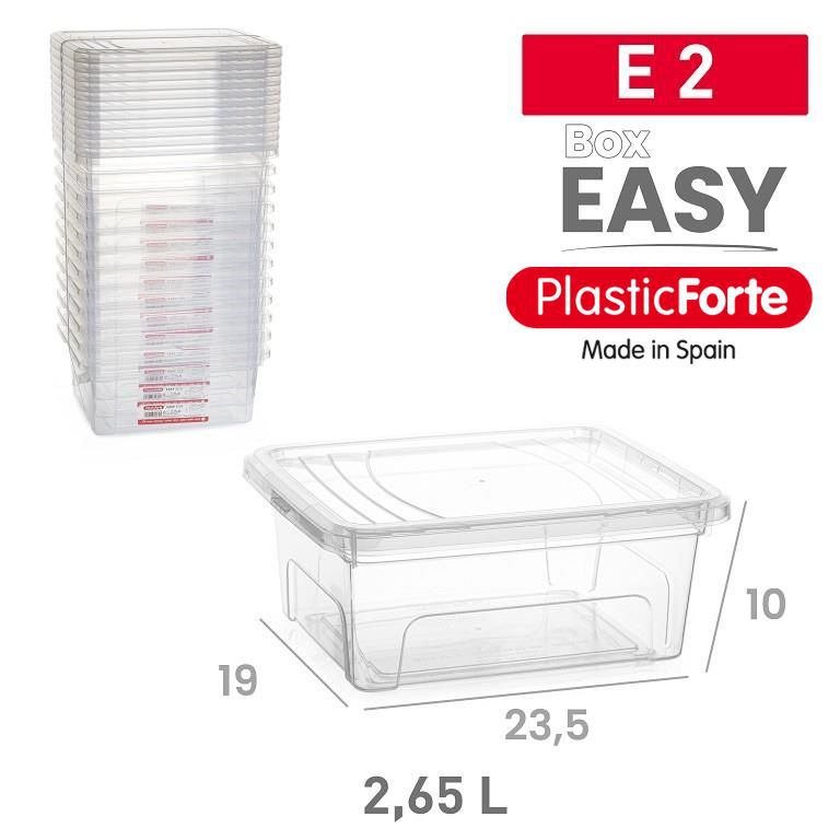 Scatola di immagazzinaggio Easy 2,6 L TRASPARENTE