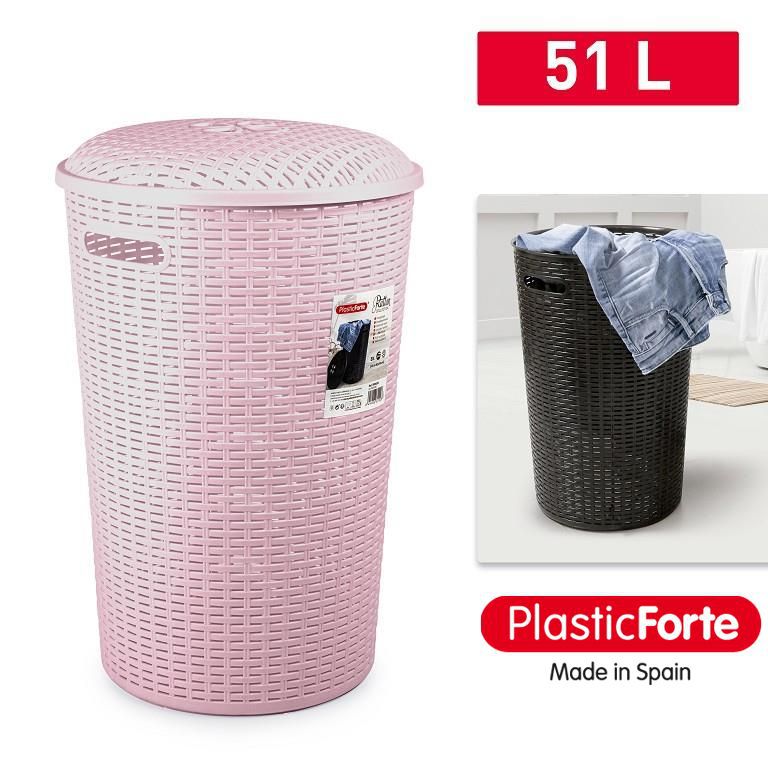 Portabiancheria Tonda Rattan ROSA PALO