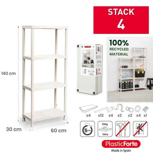 Scaffale Steak 4 ripiani BEIGE F23 JASPEADO