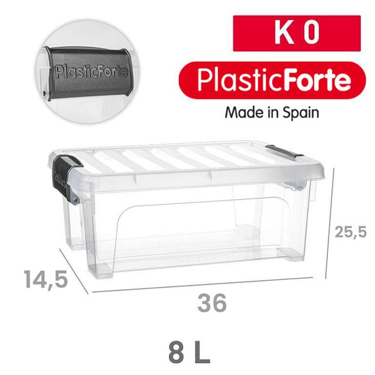 Scatola multiuso Klip No 0 8 L ANTRACITE