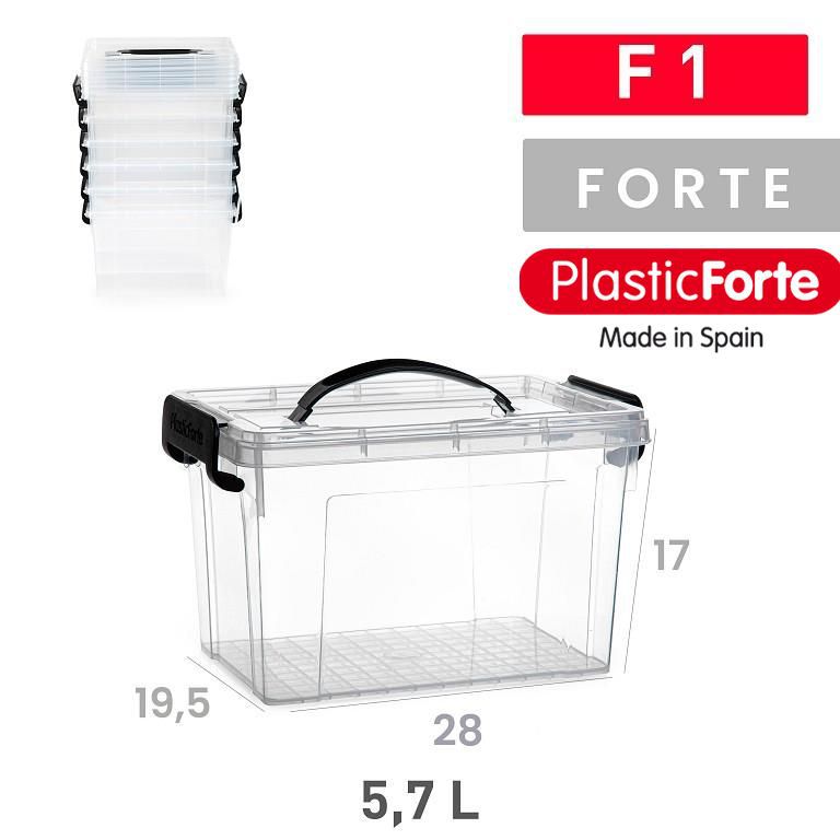 Scatola multiuso Forte F1 5,7 L NERO