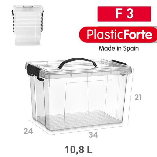 Scatola multiuso Forte F3 10,8 L Nero